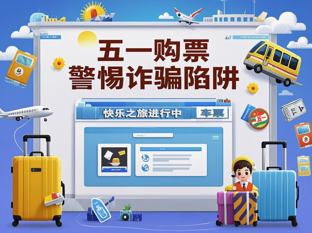 五一购票警惕诈骗陷阱！这些防诈手段速看→